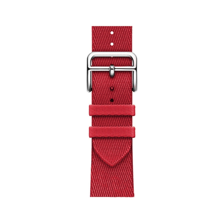 Two-color Nylon Braid Watch Band For Apple Watch Ultra 49mm&Watch Ultra 2 49mm / Series 9&8&7 45mm / SE 3&SE 2&6&SE&5&4 44mm / 3&2&1 42mm(Rose Red) by bashfashion