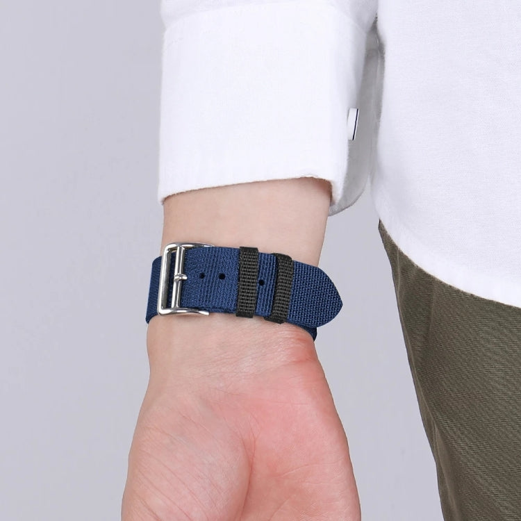Two-color Nylon Braid Watch Band For Apple Watch Ultra 49mm&Watch Ultra 2 49mm / Series 9&8&7 45mm / SE 3&SE 2&6&SE&5&4 44mm / 3&2&1 42mm(Orange) by bashfashion