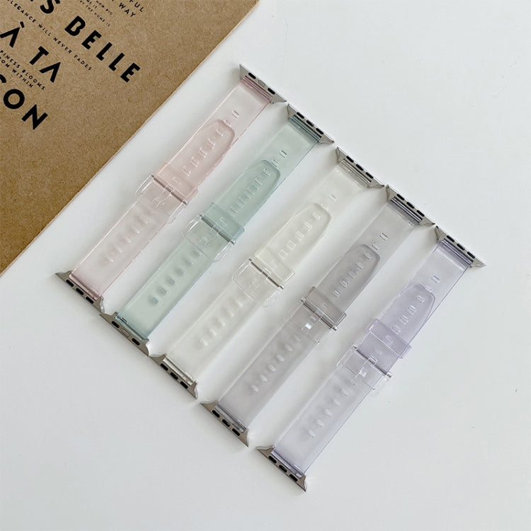 Discoloration in Light TPU Watch Band For Apple Watch Series 8&7 41mm / SE 2&6&SE&5&4 40mm / 3&2&1 38mm(Blue) by bashfashion