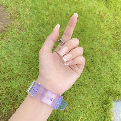 Discoloration in Light TPU Watch Band For Apple Watch Series 8&7 41mm / SE 2&6&SE&5&4 40mm / 3&2&1 38mm(Purple) by bashfashion