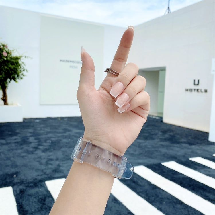 For Samsung Galaxy Watch 3 41mm Discoloration in Light TPU Watch Band(Black) by bashfashion