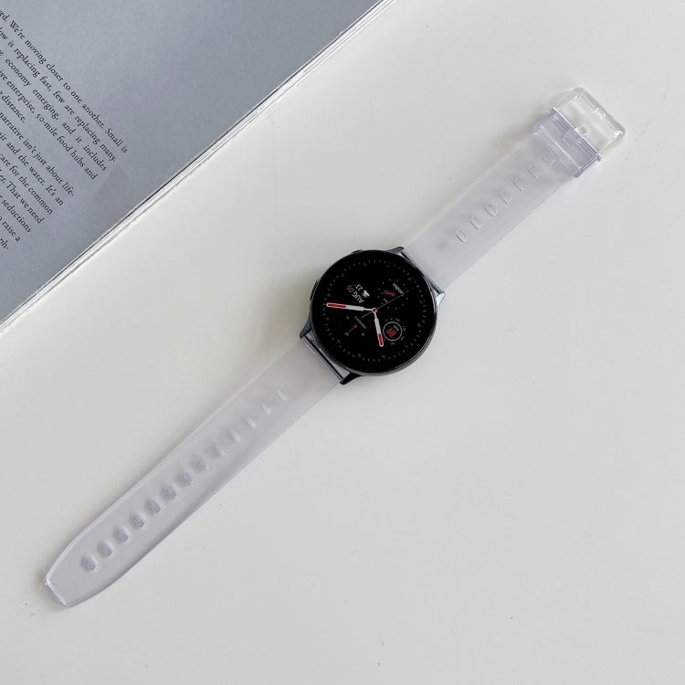 For Samsung Galaxy Watch 3 41mm Discoloration in Light TPU Watch Band(Purple) by bashfashion