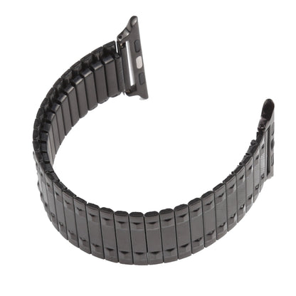Aluminum Alloy Steel Watch Band For Apple Watch Series 9&8&7 41mm / SE 3&SE 2&6&SE&5&4 40mm / 3&2&1 38mm(Black) by bashfashion