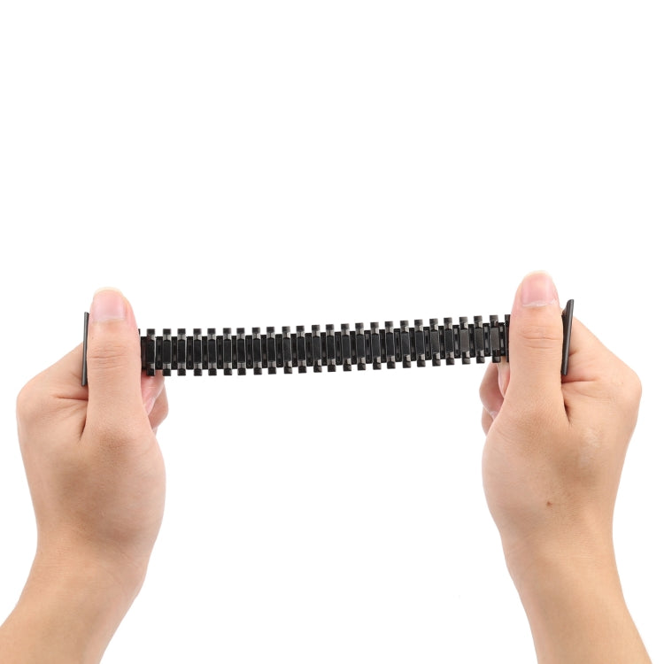 Aluminum Alloy Steel Watch Band For Apple Watch Series 9&8&7 41mm / SE 3&SE 2&6&SE&5&4 40mm / 3&2&1 38mm(Black) by bashfashion