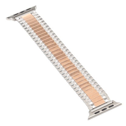 Aluminum Alloy Steel Watch Band For Apple Watch Series 9&8&7 41mm / SE 3&SE 2&6&SE&5&4 40mm / 3&2&1 38mm(Rose Gold) by bashfashion