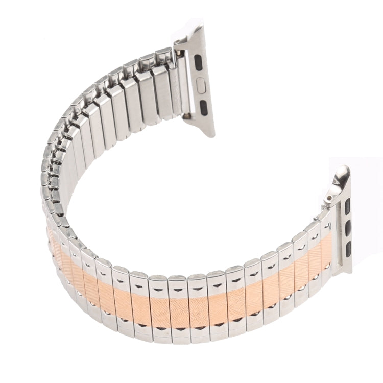 Aluminum Alloy Steel Watch Band For Apple Watch Series 9&8&7 41mm / SE 3&SE 2&6&SE&5&4 40mm / 3&2&1 38mm(Rose Gold) by bashfashion