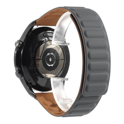 For Samsung Galaxy Watch 3 41mm Silicone Magnetic Watch Band(Grey) by bashfashion