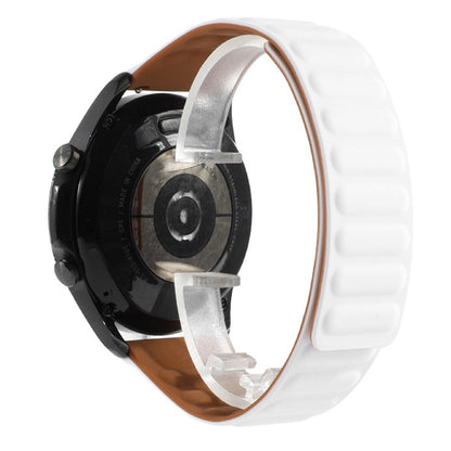 For Samsung Galaxy Watch 3 41mm Silicone Magnetic Watch Band(White) by bashfashion