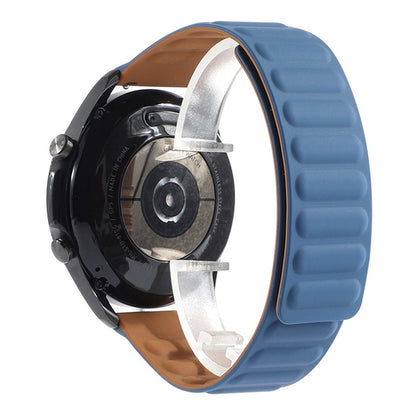 For Samsung Galaxy Watch 3 41mm Silicone Magnetic Watch Band(Midnight Blue) by bashfashion