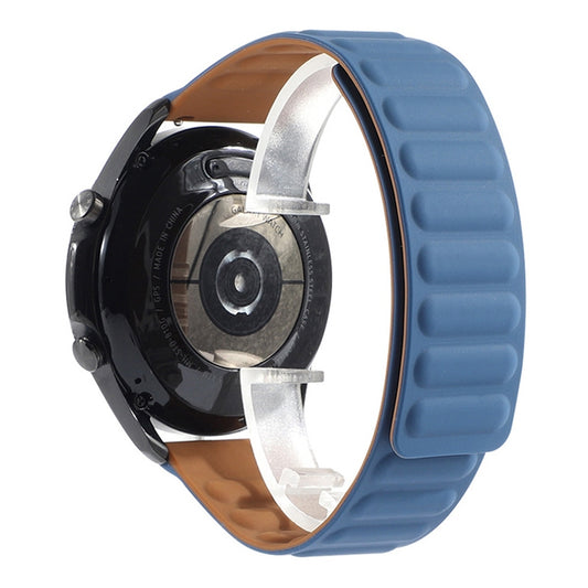 For Samsung Galaxy Watch 3 41mm Silicone Magnetic Watch Band(Midnight Blue) by bashfashion