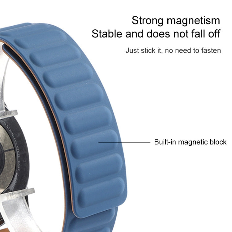 For Samsung Galaxy Watch 3 41mm Silicone Magnetic Watch Band(Khaki) by bashfashion