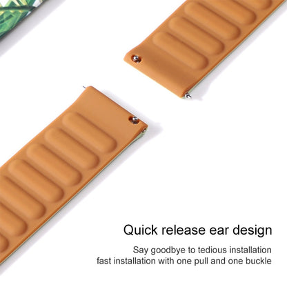 For Samsung Galaxy Watch 3 41mm Silicone Magnetic Watch Band(Khaki) by bashfashion