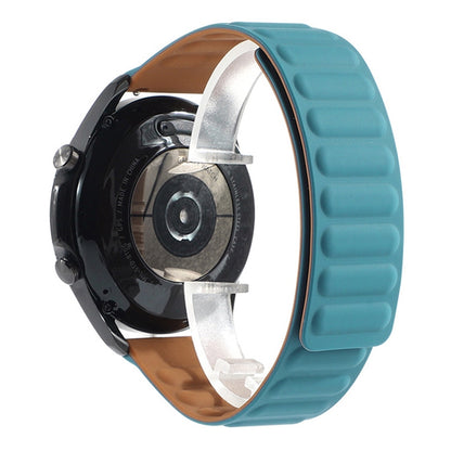 For Samsung Galaxy Watch 3 45mm Silicone Magnetic Watch Band(Cape Blue) by bashfashion