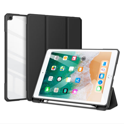 DUX DUCIS TOBY Series Shockproof PU Leather + PC + TPU Horizontal Flip Case with Holder & Pen Slot & Sleep / Wake-up Function For iPad 9.7 inch 2017 / 2018(Black) by DUX DUCIS