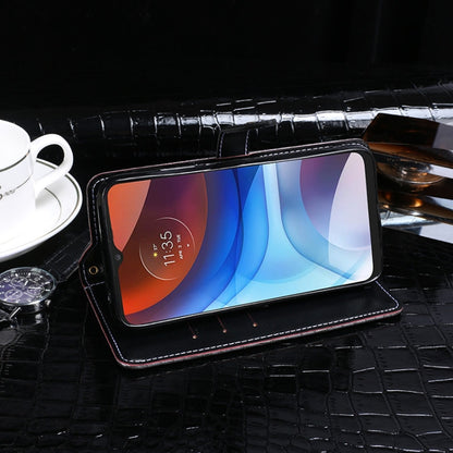 For Lenovo K13 idewei Crocodile Texture Horizontal Flip Leather Case with Holder & Card Slots & Wallet(Dark Blue) by idewei