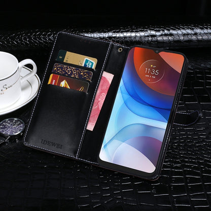 For Lenovo K13 idewei Crocodile Texture Horizontal Flip Leather Case with Holder & Card Slots & Wallet(Dark Blue) by idewei