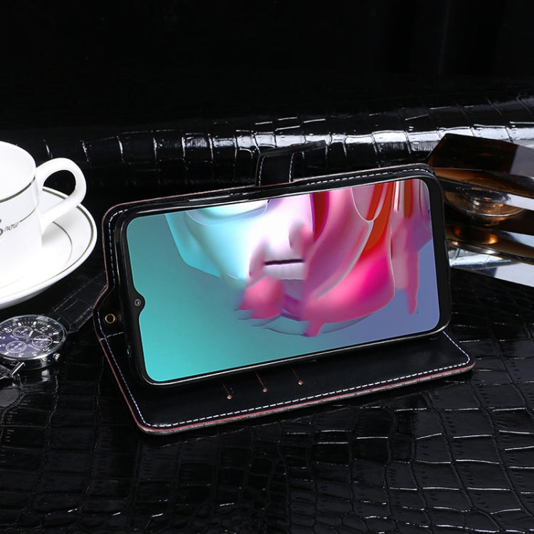 For Lenovo K13 Note idewei Crocodile Texture Horizontal Flip Leather Case with Holder & Card Slots & Wallet(Dark Blue) by idewei