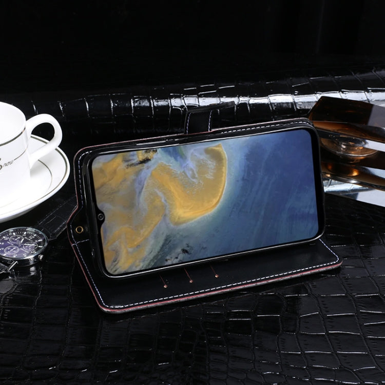 For ZTE Blade A51 idewei Crocodile Texture Horizontal Flip Leather Case with Holder & Card Slots & Wallet(Black) by idewei