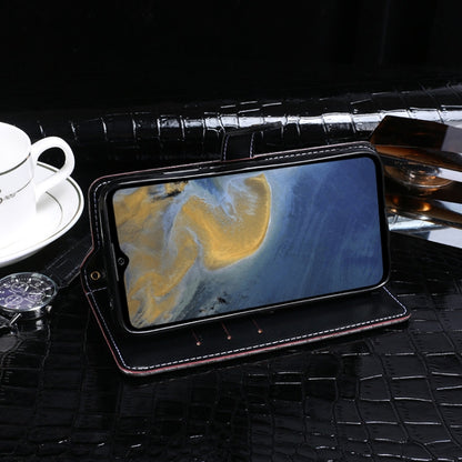 For ZTE Blade A71 idewei Crocodile Texture Horizontal Flip Leather Case with Holder & Card Slots & Wallet(Dark Blue) by idewei