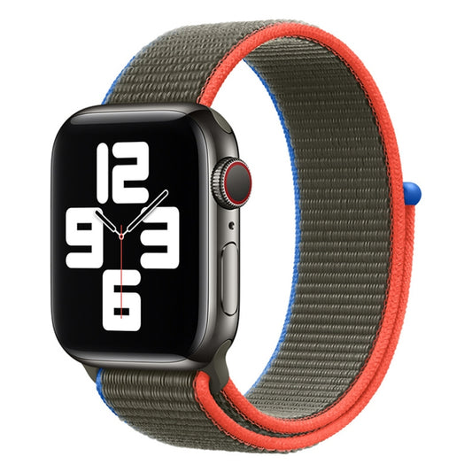 Loop Type Sport Watch Band For Apple Watch Ultra 49mm&Watch Ultra 2 49mm / Series 9&8&7 45mm / SE 3&SE 2&6&SE&5&4 44mm / 3&2&1 42mm(Olive) by bashfashion