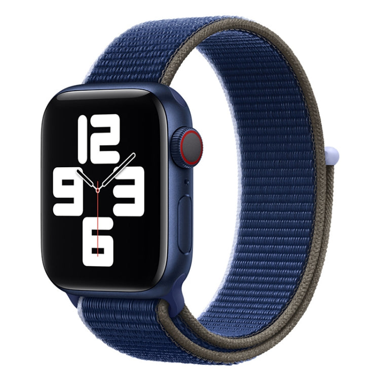 Loop Type Sport Watch Band For Apple Watch Ultra 49mm&Watch Ultra 2 49mm / Series 9&8&7 45mm / SE 3&SE 2&6&SE&5&4 44mm / 3&2&1 42mm(Dark Sea Blue) by bashfashion
