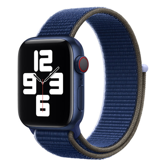 Loop Type Sport Watch Band For Apple Watch Ultra 49mm&Watch Ultra 2 49mm / Series 9&8&7 45mm / SE 3&SE 2&6&SE&5&4 44mm / 3&2&1 42mm(Dark Sea Blue) by bashfashion