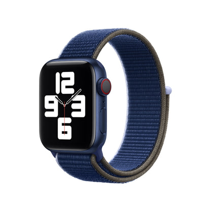 Loop Type Sport Watch Band For Apple Watch Ultra 49mm&Watch Ultra 2 49mm / Series 9&8&7 45mm / SE 3&SE 2&6&SE&5&4 44mm / 3&2&1 42mm(Dark Sea Blue) by bashfashion