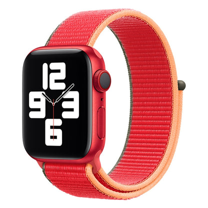 Loop Type Sport Watch Band For Apple Watch Ultra 49mm&Watch Ultra 2 49mm / Series 9&8&7 45mm / SE 3&SE 2&6&SE&5&4 44mm / 3&2&1 42mm(Red) by bashfashion