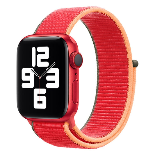 Loop Type Sport Watch Band For Apple Watch Ultra 49mm&Watch Ultra 2 49mm / Series 9&8&7 45mm / SE 3&SE 2&6&SE&5&4 44mm / 3&2&1 42mm(Red) by bashfashion