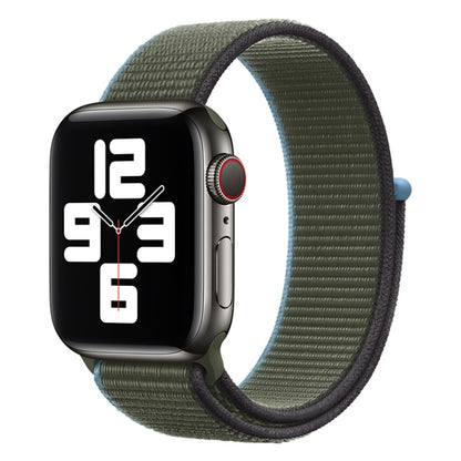 Loop Type Sport Watch Band For Apple Watch Ultra 49mm&Watch Ultra 2 49mm / Series 9&8&7 45mm / SE 3&SE 2&6&SE&5&4 44mm / 3&2&1 42mm(Dark Olive Green) by bashfashion