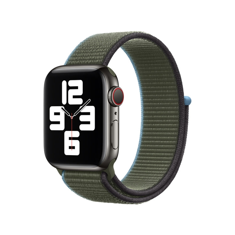 Loop Type Sport Watch Band For Apple Watch Ultra 49mm&Watch Ultra 2 49mm / Series 9&8&7 45mm / SE 3&SE 2&6&SE&5&4 44mm / 3&2&1 42mm(Dark Olive Green) by bashfashion