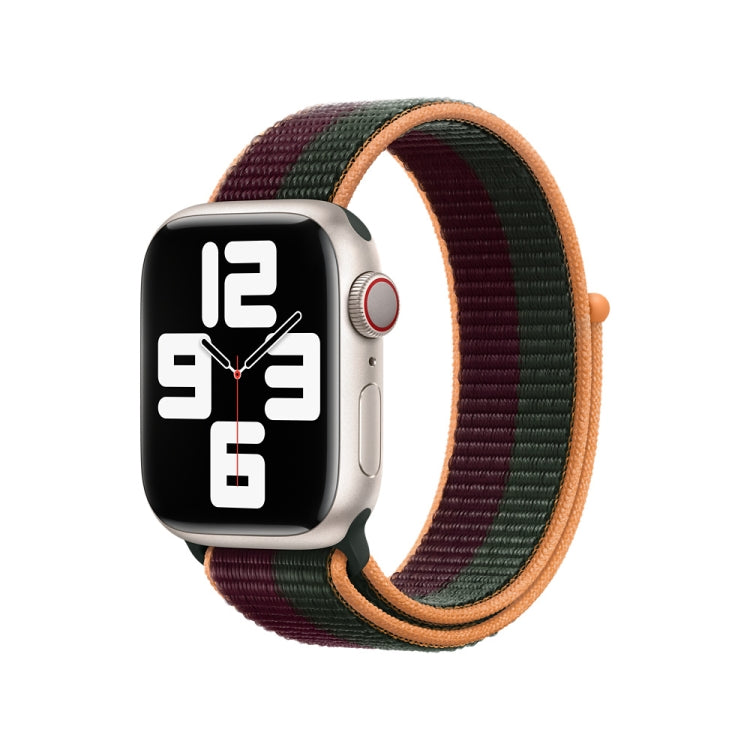 Loop Type Sport Watch Band For Apple Watch Ultra 49mm&Watch Ultra 2 49mm / Series 9&8&7 45mm / SE 3&SE 2&6&SE&5&4 44mm / 3&2&1 42mm (Cherry Green) by bashfashion
