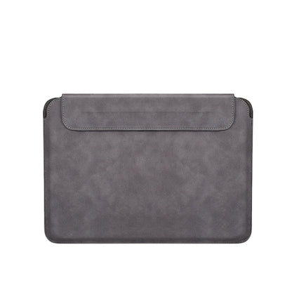 PU03 Lightweight Sheepskin Notebook Liner Bag, Size:14.1-15.4 inch(Deep Space Gray) by bashfashion