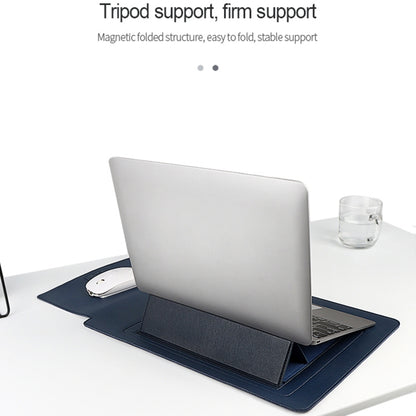 PU06 3 in 1 PU Multifunctional Laptop Bag, Size:13.3 inch(Black) by bashfashion