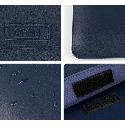 PU06 3 in 1 PU Multifunctional Laptop Bag, Size:14.1-15.4 inch(Sapphire Blue) by bashfashion