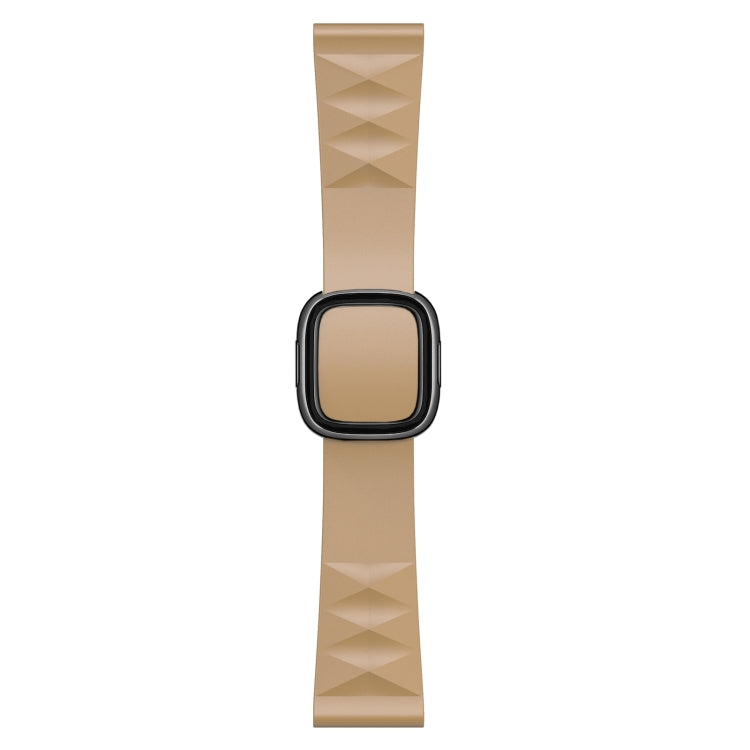 Modern Style Silicone Watch Band For Apple Watch Series 9&8&7 41mm / SE 3&SE 2&6&SE&5&4 40mm / 3&2&1 38mm, Style:Black Buckle(Walnut) by bashfashion