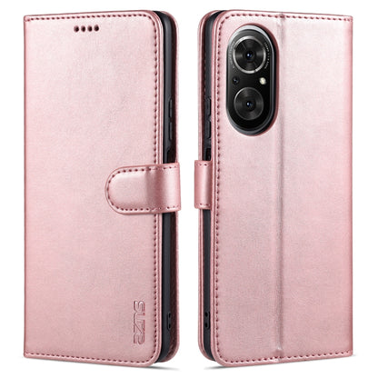 For Honor 50 SE AZNS Skin Feel Calf Texture Horizontal Flip Leather Case with Card Slots & Holder & Wallet(Rose Gold) by AZNS