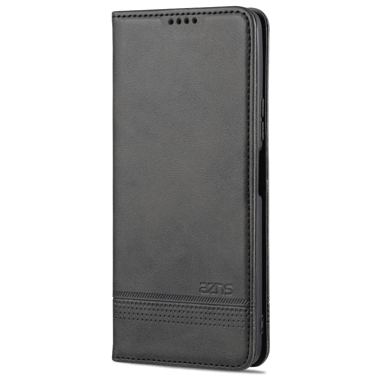 For Honor 50 SE AZNS Magnetic Calf Texture Horizontal Flip Leather Case with Card Slots & Holder & Wallet(Black) by AZNS