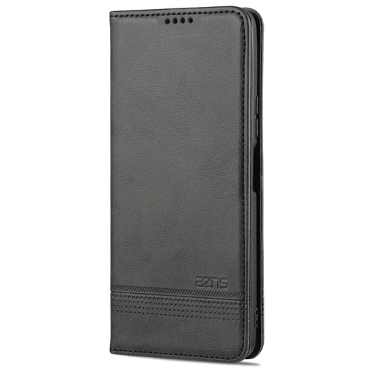 For Honor 50 SE AZNS Magnetic Calf Texture Horizontal Flip Leather Case with Card Slots & Holder & Wallet(Black) by AZNS