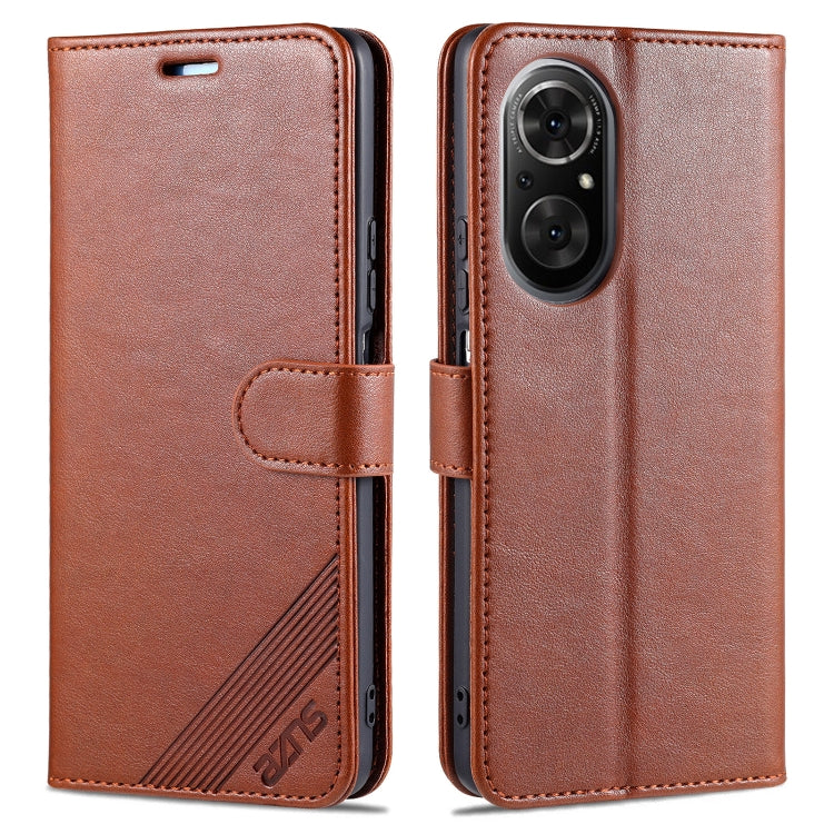 For Honor 50 SE AZNS Sheepskin Texture Horizontal Flip Leather Case with Holder & Card Slots & Wallet(Brown) by AZNS