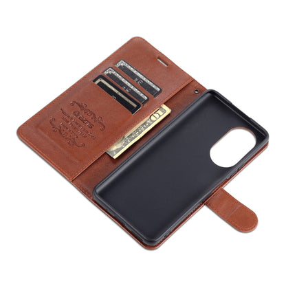 For Honor 50 SE AZNS Sheepskin Texture Horizontal Flip Leather Case with Holder & Card Slots & Wallet(Brown) by AZNS