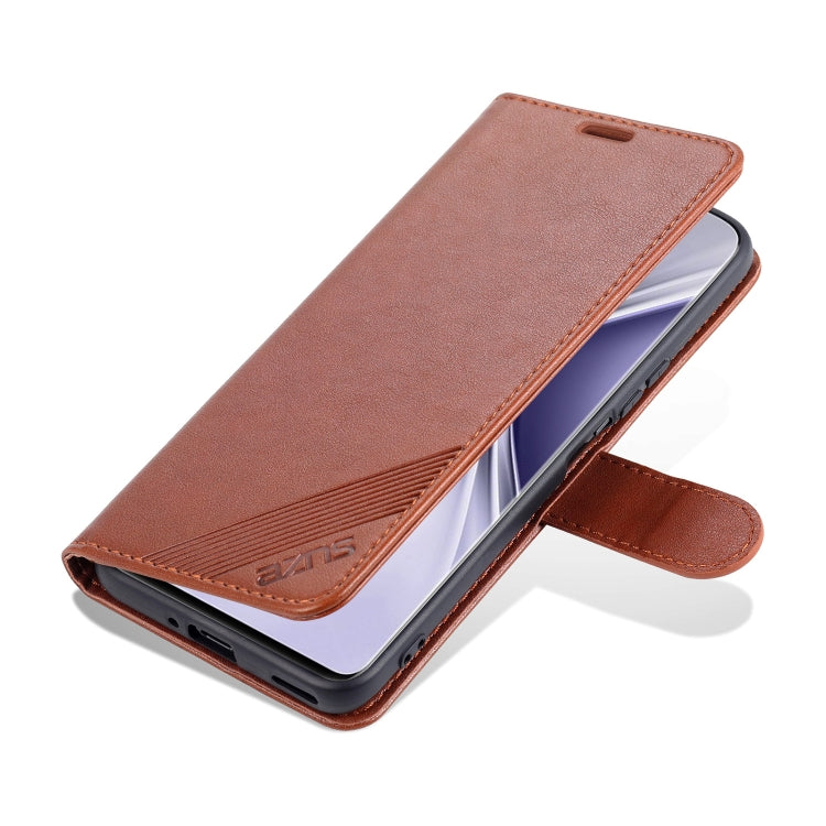 For Honor X20 SE AZNS Sheepskin Texture Horizontal Flip Leather Case with Holder & Card Slots & Wallet(Brown) by AZNS