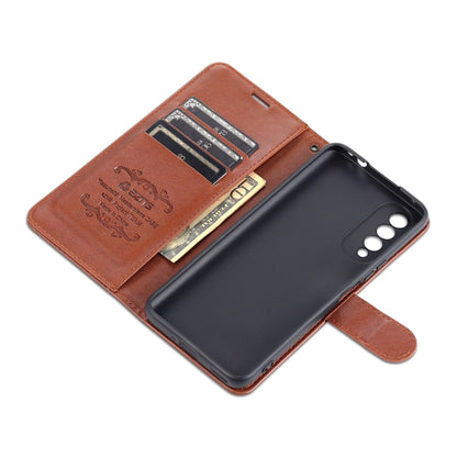 For Honor X20 SE AZNS Sheepskin Texture Horizontal Flip Leather Case with Holder & Card Slots & Wallet(Brown) by AZNS