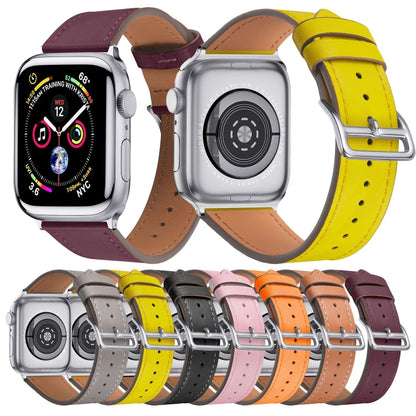 Small Waist Leather Watch Band For Apple Watch Series 9&8&7 41mm / SE 3&SE 2&6&SE&5&4 40mm / 3&2&1 38mm(Grey) by bashfashion