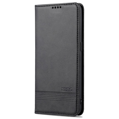 For OnePlus Nord CE 5G AZNS Magnetic Calf Texture Horizontal Flip Leather Case with Card Slots & Holder & Wallet(Black) by AZNS