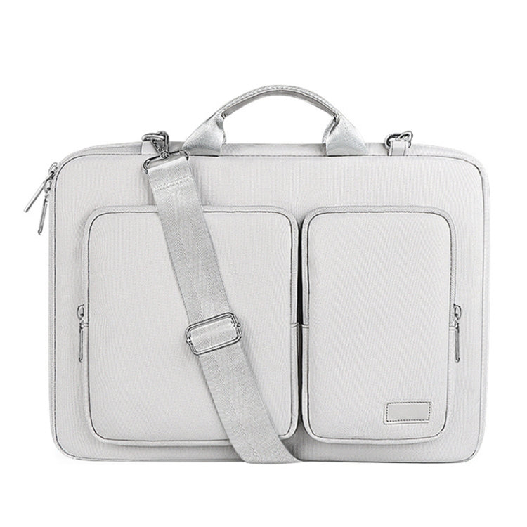 ST11 Polyester Thickened Laptop Bag with Detachable Shoulder Strap, Size:13.3 inch(Silver Gray) by bashfashion