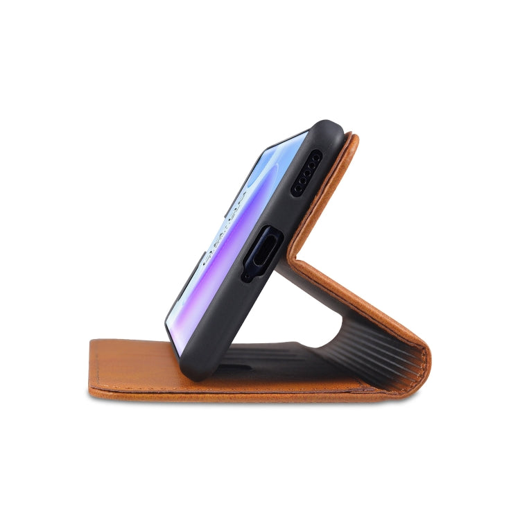 For Honor 50 Pro AZNS Magnetic Calf Texture Horizontal Flip Leather Case with Card Slots & Holder & Wallet(Dark Green) by AZNS