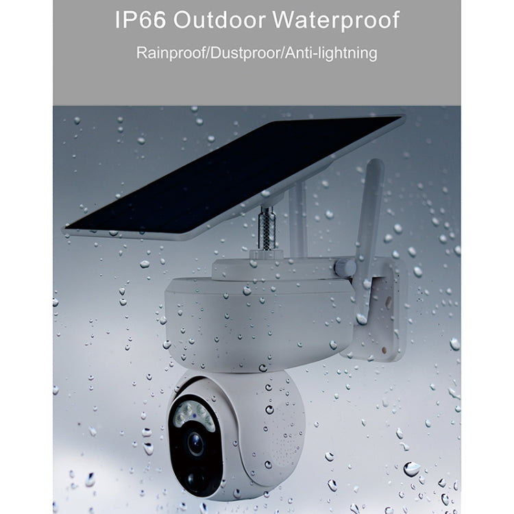 T24 1080P IP65 Waterproof Solar Smart PTZ Camera, Support Full-color Night Vision & Two-way Voice Intercom & AI Humanoid Detection Alarm, WiFi Version by bashfashion