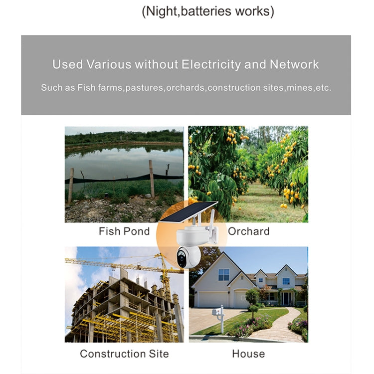 T24 1080P IP65 Waterproof Solar Smart PTZ Camera, Support Full-color Night Vision & Two-way Voice Intercom & AI Humanoid Detection Alarm, WiFi Version by bashfashion