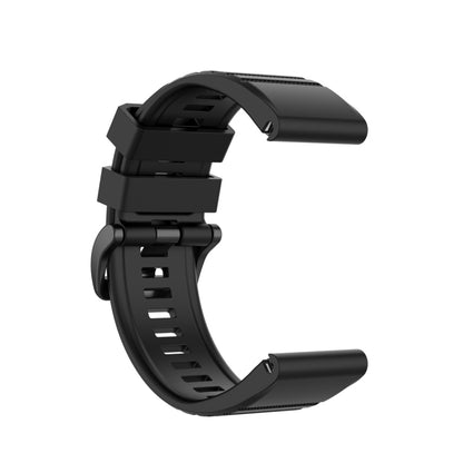 For Garmin Fenix 6 22mm Smart Watch Quick Release Silicon Watch Band(Black) by bashfashion